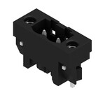 Złącze wtykowe do PCB (przyłącze płytki), 320 V, 27.5 A, Raster w mm: 5.08, Liczba biegunów: 2, Połączenie lutowane THT/THR, skrzynia, SL-SMT 5.08HC/02/180LF 1.5SN BK BX