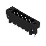 Złącze wtykowe do PCB (przyłącze płytki), 320 V, 27.5 A, Raster w mm: 5.08, Liczba biegunów: 5, Połączenie lutowane THT/THR, skrzynia, SL-SMT 5.08HC/05/180LF 3.2SN BK BX