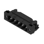 Złącze wtykowe do PCB (przyłącze płytki), 320 V, 27.5 A, Raster w mm: 5.08, Liczba biegunów: 5, Połączenie lutowane THT/THR, skrzynia, SL-SMT 5.08HC/05/90LF 3.2SN BK BX