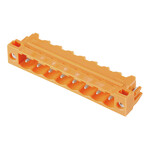 Złącze wtykowe do PCB (przyłącze płytki), 320 V, 24 A, Raster w mm: 5.08, Liczba biegunów: 8, Połączenie lutowane THR, skrzynia, SL 5.08HC/08/90LF 3.2SN OR BX