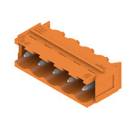 Złącze wtykowe do PCB (przyłącze płytki), 320 V, 24 A, Raster w mm: 5.08, Liczba biegunów: 5, Połączenie lutowane THR, skrzynia, SL 5.08HC/05/90B 3.2SN OR BX