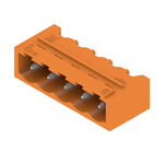 Złącze wtykowe do PCB (przyłącze płytki), 320 V, 24 A, Raster w mm: 5.08, Liczba biegunów: 5, Połączenie lutowane THR, skrzynia, SL 5.08HC/05/90G 3.2SN OR BX