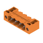 Złącze wtykowe do PCB (przyłącze płytki), 320 V, 24 A, Raster w mm: 5.08, Liczba biegunów: 4, Połączenie lutowane THR, skrzynia, SL 5.08HC/04/90F 3.2SN OR BX