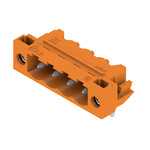Złącze wtykowe do PCB (przyłącze płytki), 320 V, 24 A, Raster w mm: 5.08, Liczba biegunów: 4, Połączenie lutowane THR, skrzynia, SL 5.08HC/04/90LF 3.2SN OR BX
