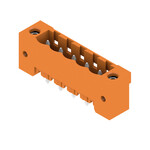 Złącze wtykowe do PCB (przyłącze płytki), 320 V, 24 A, Raster w mm: 5.08, Liczba biegunów: 5, Połączenie lutowane THR, skrzynia, SL 5.08HC/05/180F 3.2SN OR BX