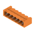 Złącze wtykowe do PCB (przyłącze płytki), 320 V, 24 A, Raster w mm: 5.08, Liczba biegunów: 6, Połączenie lutowane THR, skrzynia, SL 5.08HC/06/90G 3.2SN OR BX
