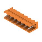 Złącze wtykowe do PCB (przyłącze płytki), 320 V, 24 A, Raster w mm: 5.08, Liczba biegunów: 7, Połączenie lutowane THR, skrzynia, SL 5.08HC/07/90 3.2SN OR BX
