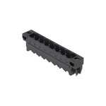 Złącze wtykowe do PCB (przyłącze płytki), 320 V, 27.5 A, Raster w mm: 5.00, Liczba biegunów: 8, Połączenie lutowane THT/THR, skrzynia, SL-SMT 5.00HC/08/180LF 1.5SN BK BX