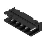 Złącze wtykowe do PCB (przyłącze płytki), 320 V, 27.5 A, Raster w mm: 5.00, Liczba biegunów: 6, Połączenie lutowane THT/THR, skrzynia, SL-SMT 5.00HC/06/90 3.2SN BK BX