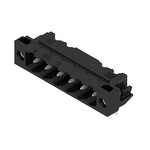 Złącze wtykowe do PCB (przyłącze płytki), 320 V, 27.5 A, Raster w mm: 5.00, Liczba biegunów: 6, Połączenie lutowane THT/THR, skrzynia, SL-SMT 5.00HC/06/90LF 3.2SN BK BX