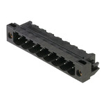 Złącze wtykowe do PCB (przyłącze płytki), 320 V, 27.5 A, Raster w mm: 5.00, Liczba biegunów: 8, Połączenie lutowane THT/THR, skrzynia, SL-SMT 5.00HC/08/90LF 1.5SN BK BX