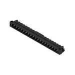 Złącze wtykowe do PCB (przyłącze płytki), 320 V, 27.5 A, Raster w mm: 5.00, Liczba biegunów: 19, Połączenie lutowane THT/THR, skrzynia, SL-SMT 5.00HC/19/90LF 3.2SN BK BX