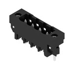 Złącze wtykowe do PCB (przyłącze płytki), 320 V, 27.5 A, Raster w mm: 5.00, Liczba biegunów: 4, Połączenie lutowane THT/THR, skrzynia, SL-SMT 5.00HC/04/180LF 3.2SN BK BX