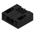 Złącze wtykowe do PCB (przyłącze płytki), 630 V, 57 A, Raster w mm: 7.62, Liczba biegunów: 2, Połączenie lutowane THR, skrzynia, SV 7.62HP/02/90F 3.5SN BK BX