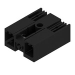 Złącze wtykowe do PCB (przyłącze płytki), 630 V, 57 A, Raster w mm: 7.62, Liczba biegunów: 2, Połączenie lutowane THR, skrzynia, SV 7.62HP/02/90MF2 3.5SN BK BX