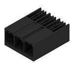 Złącze wtykowe do PCB (przyłącze płytki), 630 V, 57 A, Raster w mm: 7.62, Liczba biegunów: 3, Połączenie lutowane THR, skrzynia, SV 7.62HP/03/90G 3.5SN BK BX