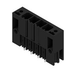 Złącze wtykowe do PCB (przyłącze płytki), 630 V, 57 A, Raster w mm: 7.62, Liczba biegunów: 4, Połączenie lutowane THR, skrzynia, SV 7.62HP/04/180FX 3.5SN BK BX