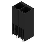 Złącze wtykowe do PCB (przyłącze płytki), 630 V, 57 A, Raster w mm: 7.62, Liczba biegunów: 2, Połączenie lutowane THR, skrzynia, SV 7.62HP/02/180G 3.5SN BK BX