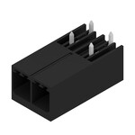Złącze wtykowe do PCB (przyłącze płytki), 630 V, 57 A, Raster w mm: 7.62, Liczba biegunów: 2, Połączenie lutowane THR, skrzynia, SV 7.62HP/02/270G 3.5SN BK BX