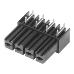 Złącze wtykowe do PCB (przyłącze płytki), 630 V, 56.8 A, Raster w mm: 7.62, Liczba biegunów: 4, Połączenie lutowane THR, skrzynia, BVL 7.62HP/04/270 3.5SN BK BX