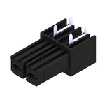 Złącze wtykowe do PCB (przyłącze płytki), 630 V, 56.8 A, Raster w mm: 7.62, Liczba biegunów: 2, Połączenie lutowane THR, skrzynia, BVL 7.62HP/02/270 3.5SN BK BX