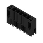 Złącze wtykowe do PCB (przyłącze płytki), 630 V, 57 A, Raster w mm: 7.62, Liczba biegunów: 5, Połączenie lutowane THR, skrzynia, SV 7.62HP/05/180SF 3.5SN BK BX