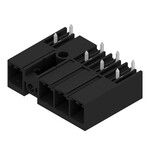 Złącze wtykowe do PCB (przyłącze płytki), 630 V, 57 A, Raster w mm: 7.62, Liczba biegunów: 4, Połączenie lutowane THR, skrzynia, SV 7.62HP/04/270MF2 3.5SN BK BX
