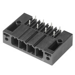 Złącze wtykowe do PCB (przyłącze płytki), 630 V, 57 A, Raster w mm: 7.62, Liczba biegunów: 4, Połączenie lutowane THR, skrzynia, SV 7.62HP/04/270SF 3.5SN BK BX