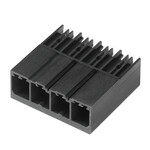 Złącze wtykowe do PCB (przyłącze płytki), 630 V, 57 A, Raster w mm: 7.62, Liczba biegunów: 4, Połączenie lutowane THR, skrzynia, SV 7.62HP/04/90G 3.5SN BK BX