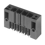 Złącze wtykowe do PCB (przyłącze płytki), 630 V, 57 A, Raster w mm: 7.62, Liczba biegunów: 4, Połączenie lutowane THR, skrzynia, SV 7.62HP/04/180SF 3.5SN BK BX