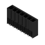 Złącze wtykowe do PCB (przyłącze płytki), 630 V, 57 A, Raster w mm: 7.62, Liczba biegunów: 7, Połączenie lutowane THR, skrzynia, SV 7.62HP/07/180G 3.5SN BK BX