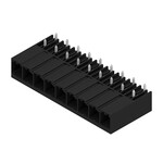 Złącze wtykowe do PCB (przyłącze płytki), 630 V, 57 A, Raster w mm: 7.62, Liczba biegunów: 9, Połączenie lutowane THR, skrzynia, SV 7.62HP/09/270G 3.5SN BK BX