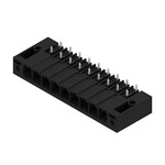 Złącze wtykowe do PCB (przyłącze płytki), 630 V, 57 A, Raster w mm: 7.62, Liczba biegunów: 9, Połączenie lutowane THR, skrzynia, SV 7.62HP/09/270SF 3.5SN BK BX