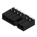 Złącze wtykowe do PCB (przyłącze płytki), 630 V, 57 A, Raster w mm: 7.62, Liczba biegunów: 6, Połączenie lutowane THR, skrzynia, SV 7.62HP/06/270MF5 3.5SN BK BX