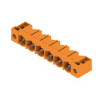 Złącze wtykowe do PCB (przyłącze płytki), 500 V, 29 A, Raster w mm: 7.62, Liczba biegunów: 6, Połączenie lutowane THR, skrzynia, SL 7.62HP/06/90F 3.2 SN OR BX