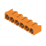 Złącze wtykowe do PCB (przyłącze płytki), 500 V, 29 A, Raster w mm: 7.62, Liczba biegunów: 6, Połączenie lutowane THR, skrzynia, SL 7.62HP/06/90G 3.2SN OR BX