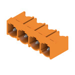 Złącze wtykowe do PCB (przyłącze płytki), 500 V, 29 A, Raster w mm: 7.62, Liczba biegunów: 4, Połączenie lutowane THR, skrzynia, SL 7.62HP/04/90G 3.2SN OR BX