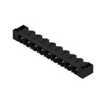 Złącze wtykowe do PCB (przyłącze płytki), 500 V, 29 A, Raster w mm: 7.62, Liczba biegunów: 9, Połączenie lutowane THR, skrzynia, SL 7.62HP/09/90F 3.2 SN BK BX
