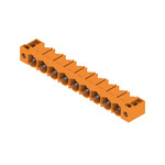Złącze wtykowe do PCB (przyłącze płytki), 500 V, 29 A, Raster w mm: 7.62, Liczba biegunów: 9, Połączenie lutowane THR, skrzynia, SL 7.62HP/09/90F 3.2 SN OR BX