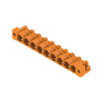 Złącze wtykowe do PCB (przyłącze płytki), 500 V, 27.5 A, Raster w mm: 7.62, Liczba biegunów: 9, Połączenie lutowane THR, skrzynia, SL 7.62HP/09/270LF 3.2SN OR BX