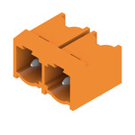 Złącze wtykowe do PCB (przyłącze płytki), 500 V, 29 A, Raster w mm: 7.62, Liczba biegunów: 2, Połączenie lutowane THR, skrzynia, SL 7.62HP/02/90G 3.2SN OR BX