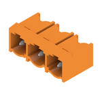 Złącze wtykowe do PCB (przyłącze płytki), 500 V, 29 A, Raster w mm: 7.62, Liczba biegunów: 3, Połączenie lutowane THR, skrzynia, SL 7.62HP/03/90G 3.2SN OR BX