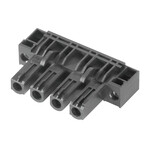 Złącze wtykowe do PCB (przyłącze płytki), 630 V, 24 A, Raster w mm: 7.62, Liczba biegunów: 4, Połączenie lutowane THR, skrzynia, BLL 7.62HP/04/90F 3.2SN BK BX
