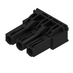 Złącze wtykowe do PCB (przyłącze płytki), 630 V, 24 A, Raster w mm: 7.62, Liczba biegunów: 3, Połączenie lutowane THR, skrzynia, BLL 7.62HP/03/90 3.2SN BK BX