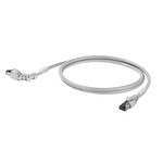 Kabel Patch Ethernet RJ45 IP 20 RJ45 IP 20 Kąt 90° w prawo Liczba biegunów: 8 1.2 m IE-C6FP8LD0012M40R40-D