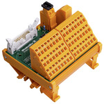 Moduł interfejsu z relais LM2NZF 5.08mm złącze sprężynowe Złącze wtykowe zgodne z IEC60603-13 / DIN41651 Wtyczka 20-biegunowa 3-drutowe wskaźnik RS 16IO 3W L H Z