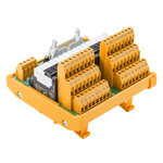 Moduł interfejsu z relais RSS LL3R 5.08 mm złącze śrubowe Złącze wtykowe zgodne z IEC60603-13 / DIN41651 LL 508 mm Wtyczka 20-biegunowa 24 V D RSMS-16H 24V- 1CO S