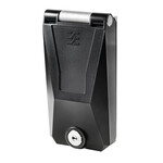 Obudowa komponentu Pojedyncza rama Pokrywa metalowa Zamykany na klucz Barwny: czarny (podobny do RAL 9005) IP65 w stanie zamkniętym IE-FC-SFM-KEY2