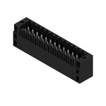 Złącze wtykowe do PCB (przyłącze płytki) 125 V 10 A Raster w mm: 3.50 Liczba biegunów: 26 Połączenie lutowane THR skrzynia S2L 3.50/26/180F 3.5SN BK BX