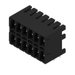 Złącze wtykowe do PCB (przyłącze płytki) 160 V 17.5 A Raster w mm: 3.81 Liczba biegunów: 12 Połączenie lutowane THR skrzynia SCDN 3.81/12/90G 3.2SN BK BX